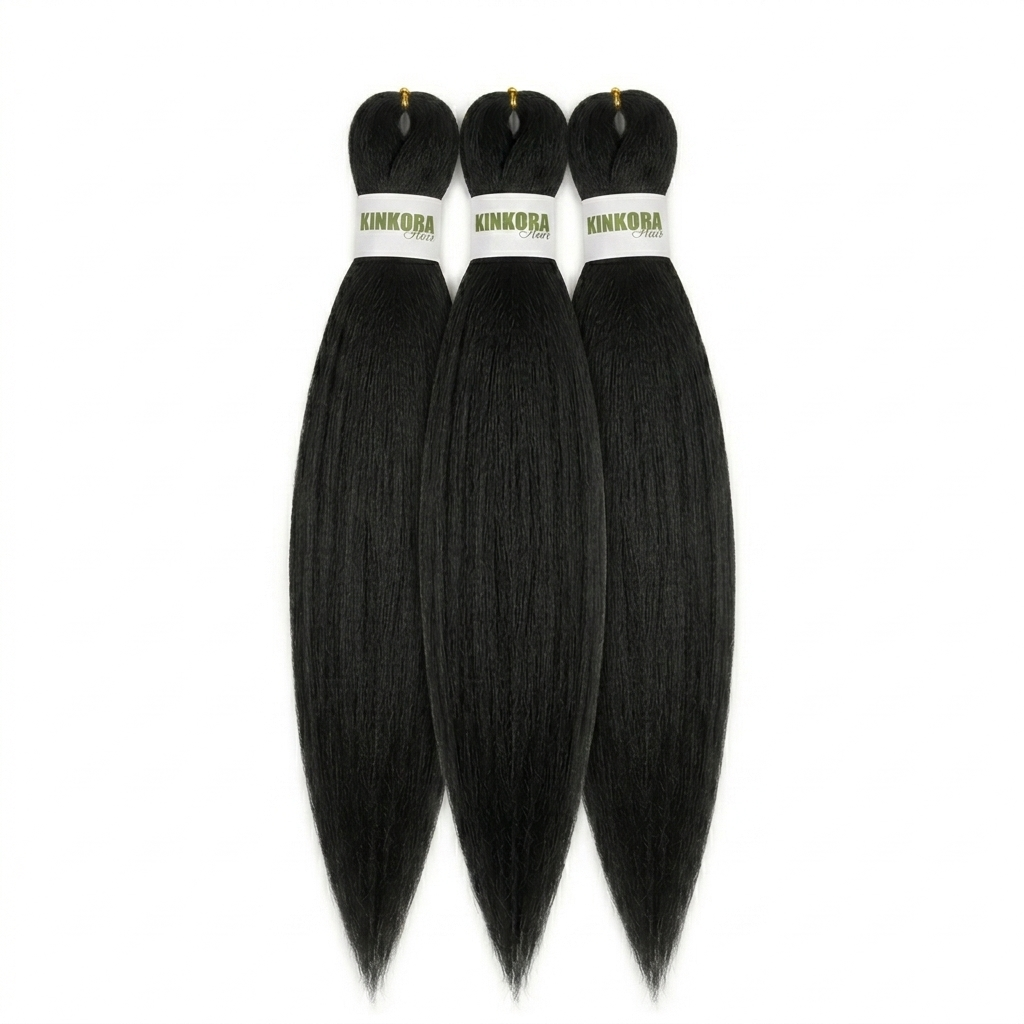 PACK 3X Signature Kinkora Hair | Mèche Antibactérienne | Fibre Kanekalon | Sans Démangeaison