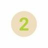 Icône 2 vert lime cercle #E0D8CC